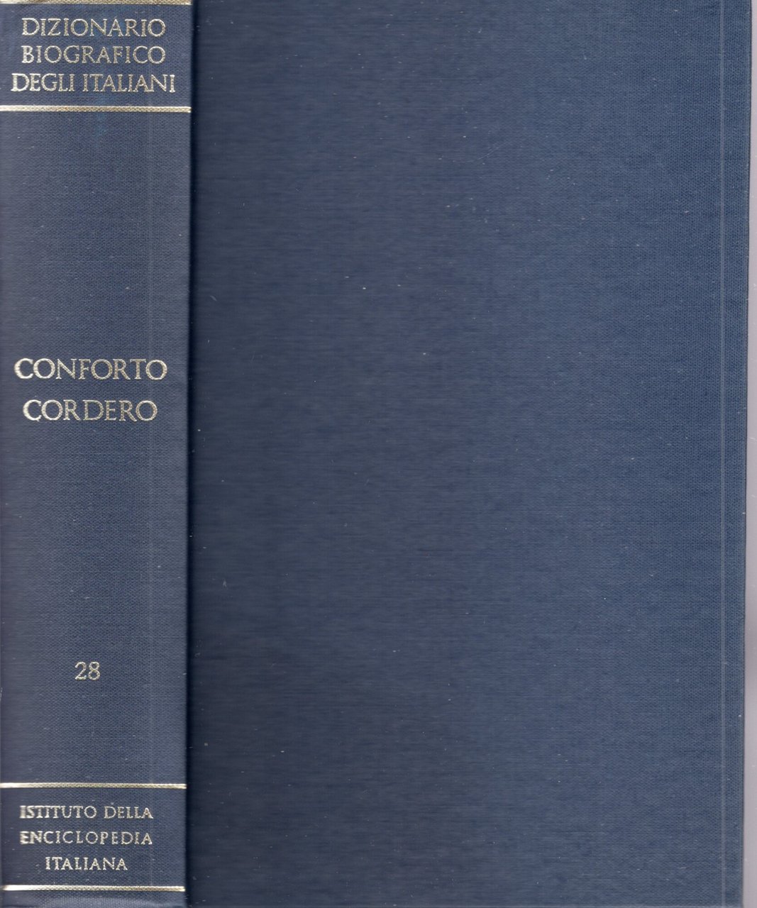 Dizionario biografico degli italiani. VOLUME 28. CONFORTO CORDERO