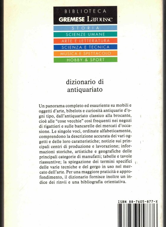 Dizionario dell'antiquariato