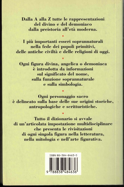 Dizionario di angeli, demoni e dèi