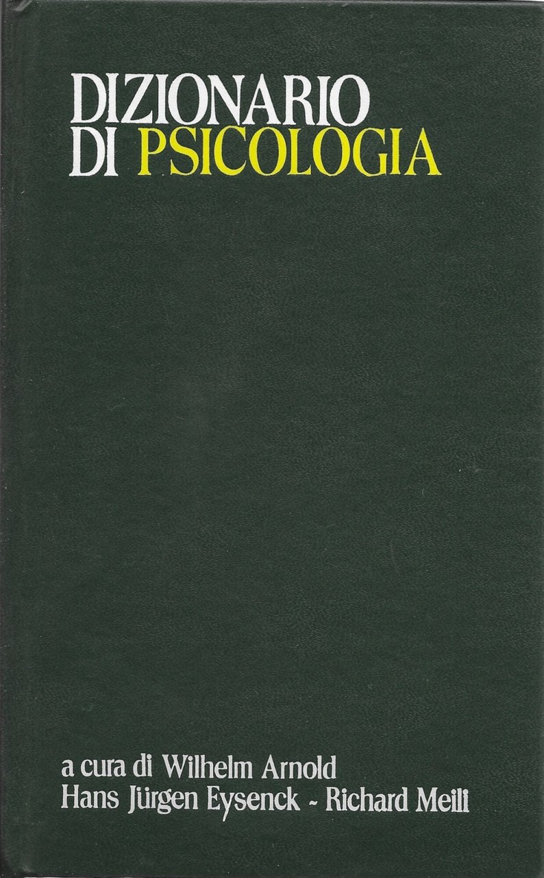 DIZIONARIO DI PSICOLOGIA