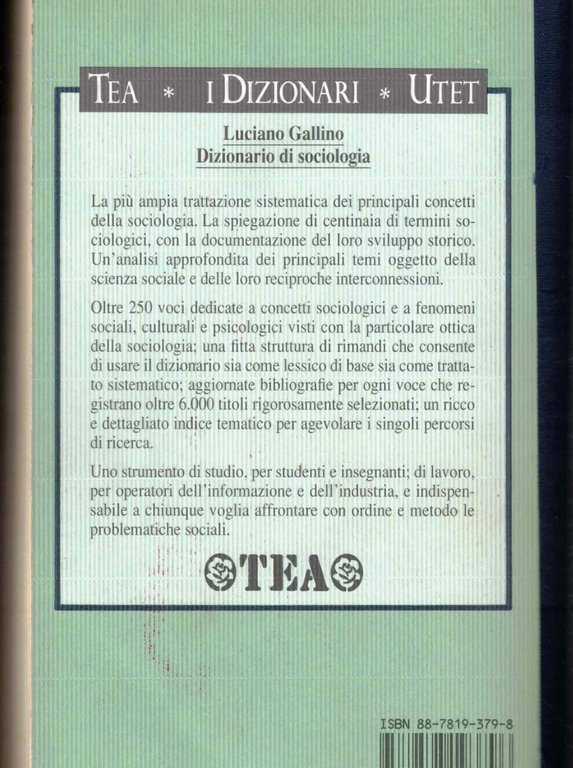 Dizionario di sociologia
