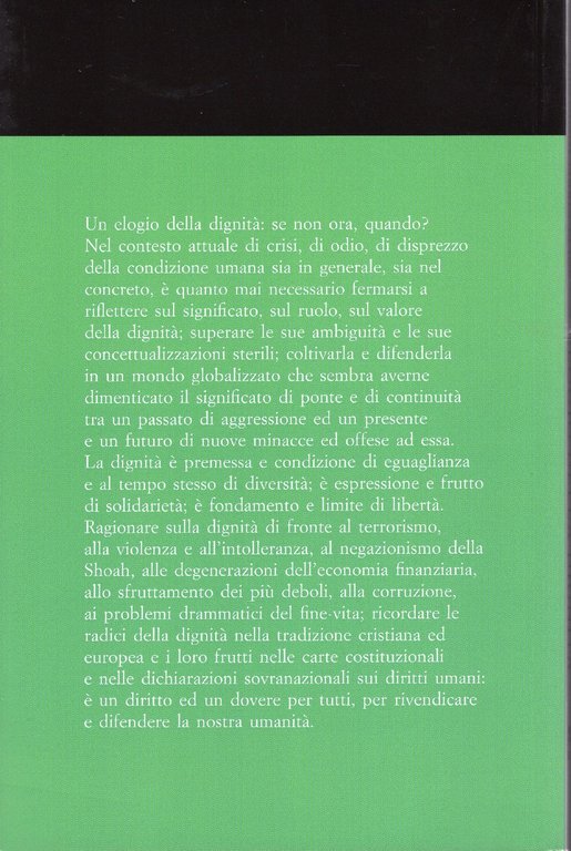 Elogio della dignità