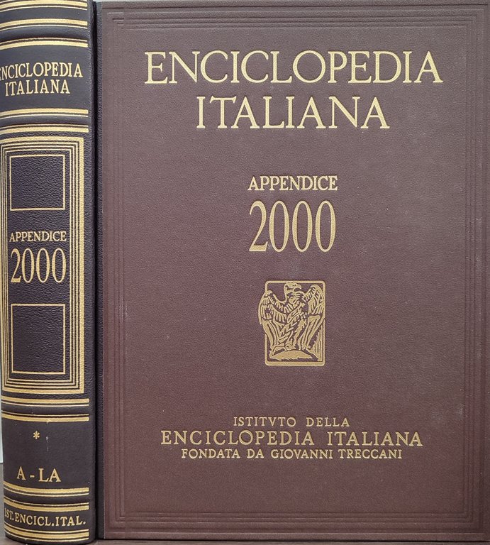 Enciclopedia italiana appendice 2000. 2 volumi A-LA LE-Z