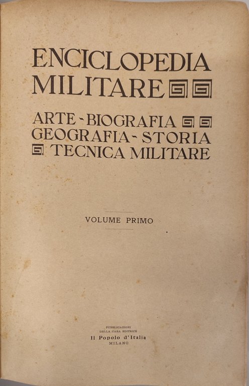 Enciclopedia Militare. Arte, biografia, geografia, storia, tecnica militare. 6 volumi | Immagine Gallery 3