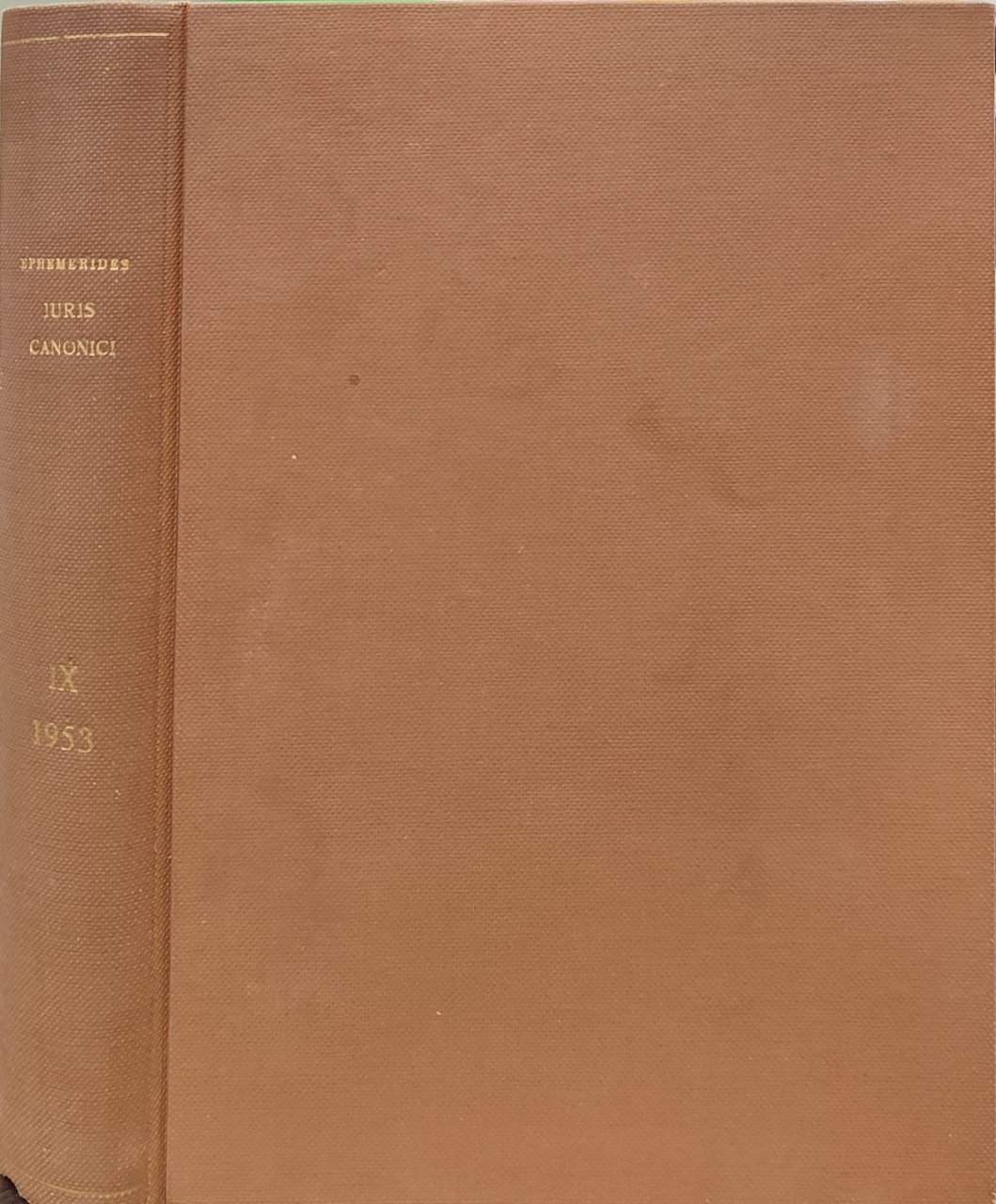 Ephemerides iuris canonici. IX 1953