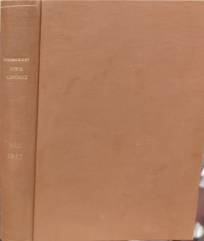 Ephemerides iuris canonici. VIII 1952