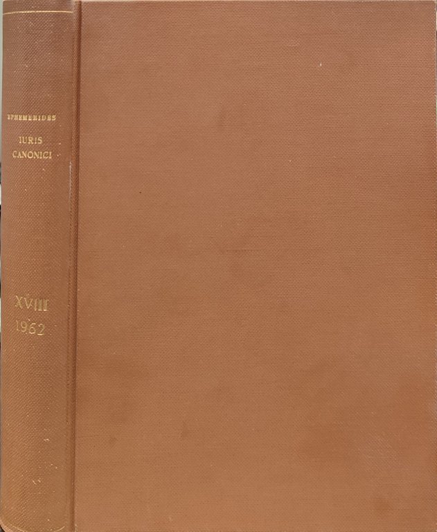 Ephemerides iuris canonici. XVIII 1962