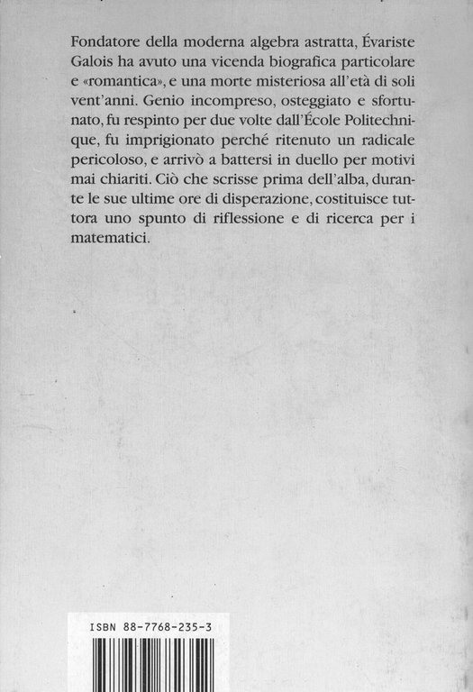 Évariste Galois. Morte di un matematico | Immagine Gallery 2