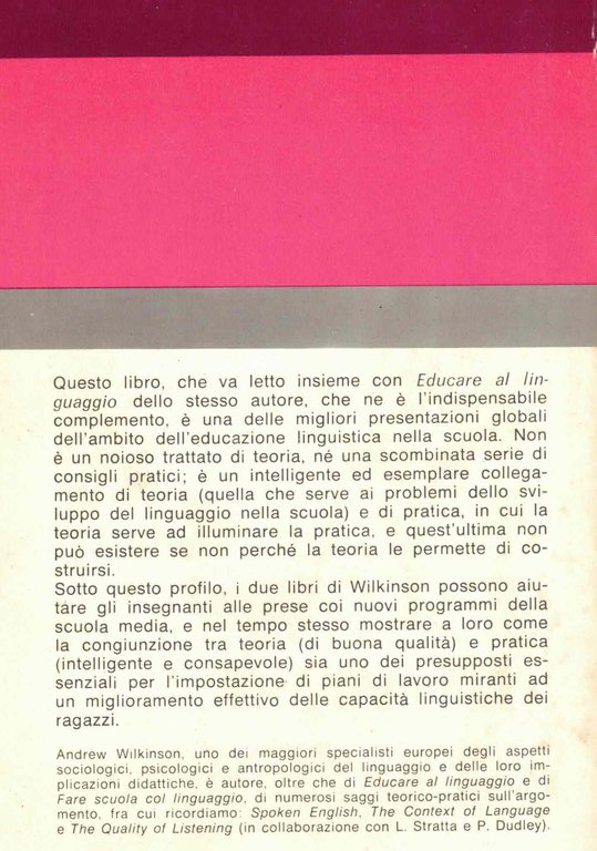 FARE SCUOLA COL LINGUAGGIO