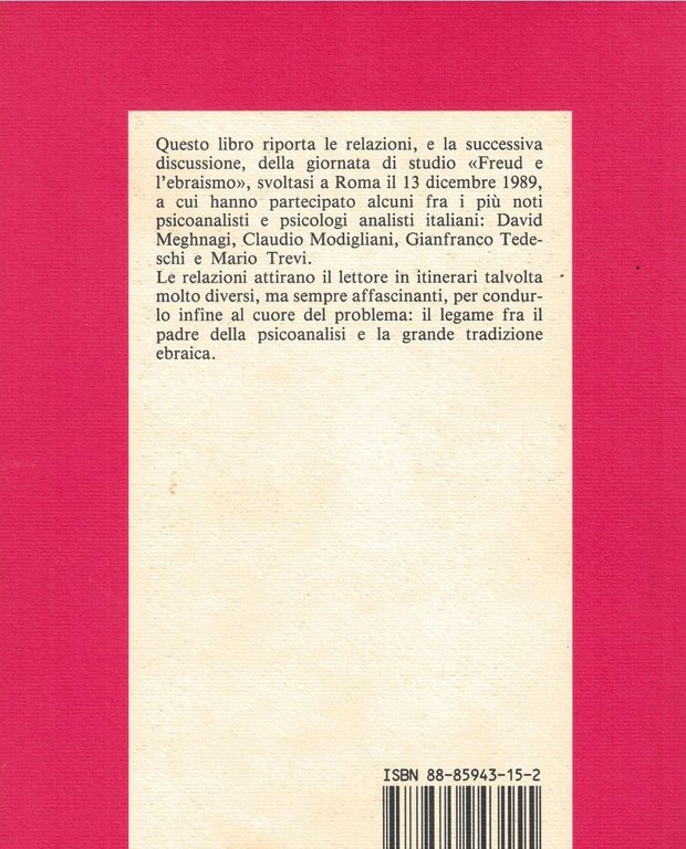 Freud e l'ebraismo. Atti della Giornata di studio