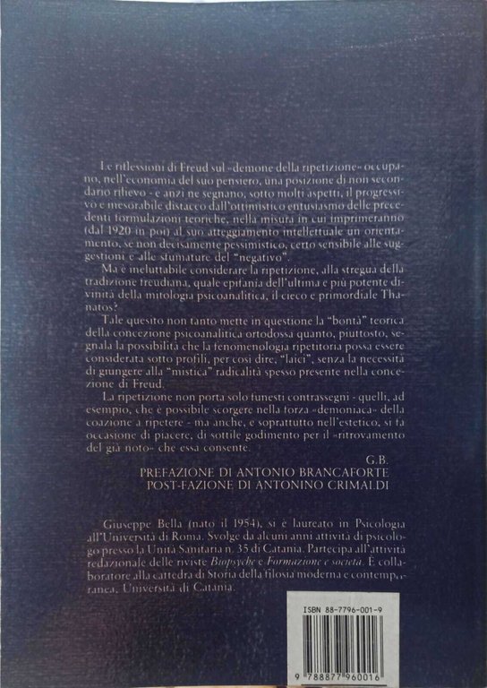 Freud. La ripetizione e la morte