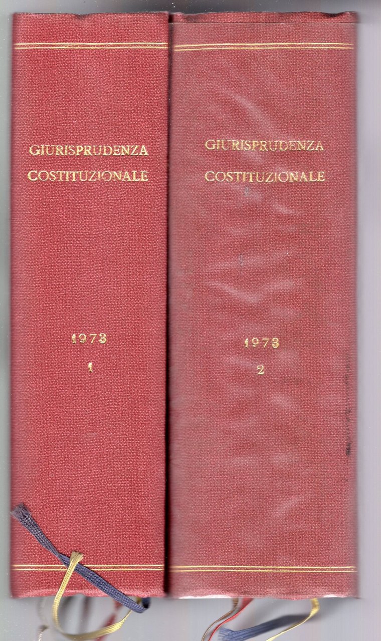 Giurisprudenza Costituzionale - Annata completa - 1973 vol. 1 e …