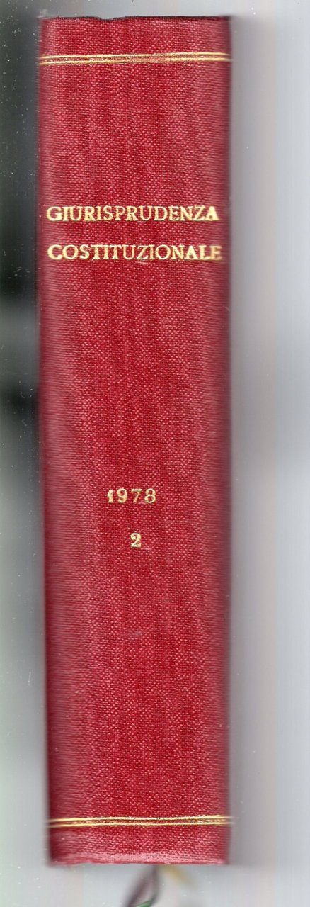 Giurisprudenza costituzionale - Anno - 1978 vol. 2 | Immagine principale