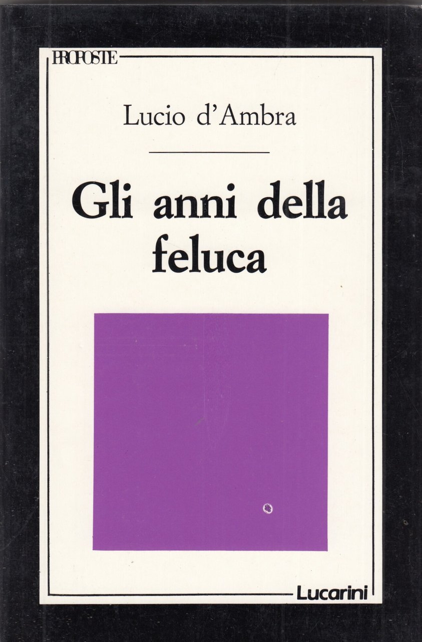 Gli anni della feluca | Immagine principale