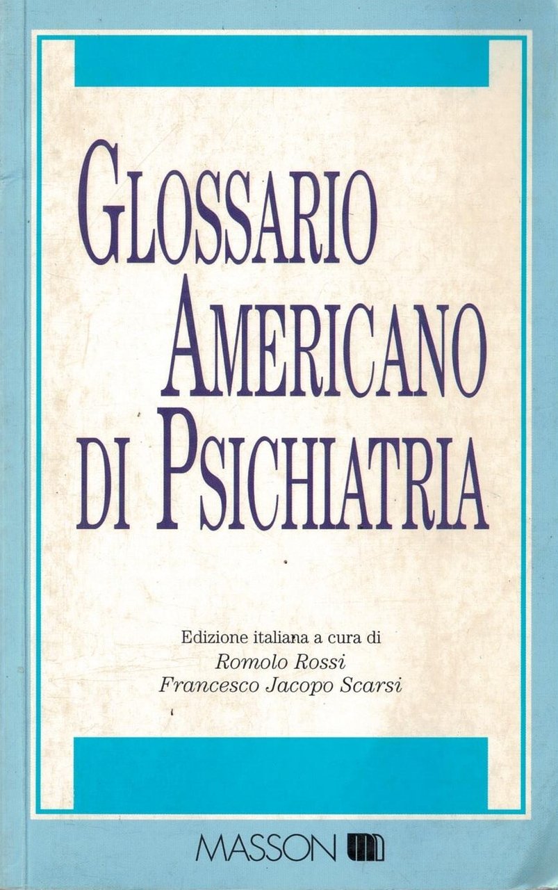 Glossario americano di psichiatria