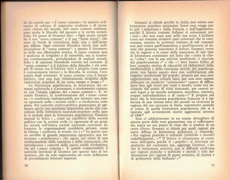 Gramsci e i problemi letterari.