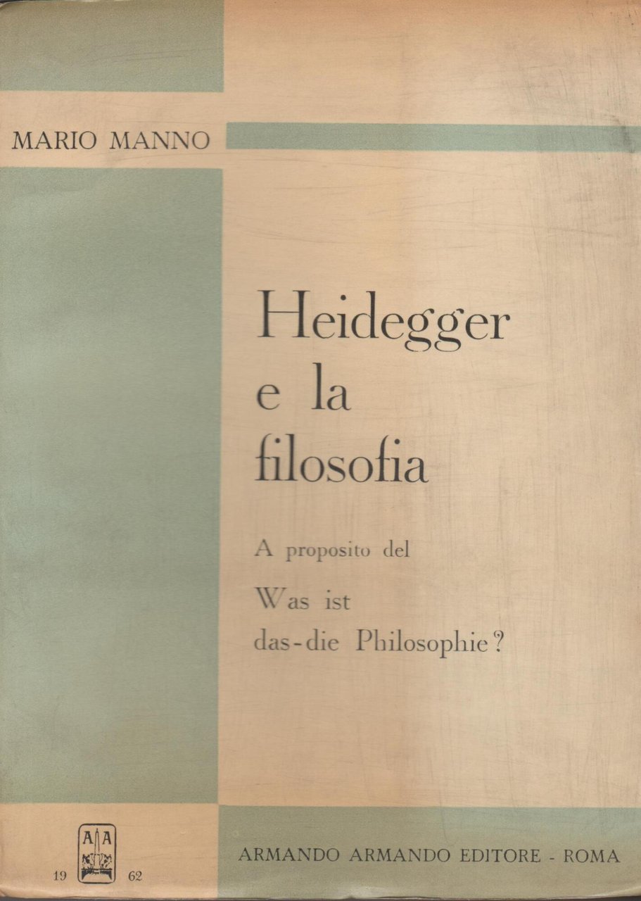 Heidegger e la filosofia