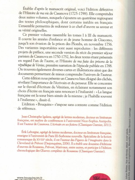 Histoire de ma vie: Tome 1: 01