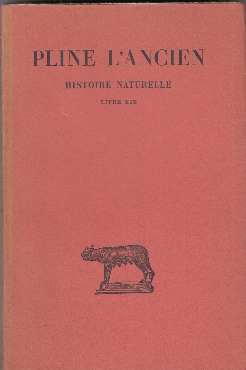 Histoire naturelle: Livre XIX Testo latino a fronte | Immagine principale