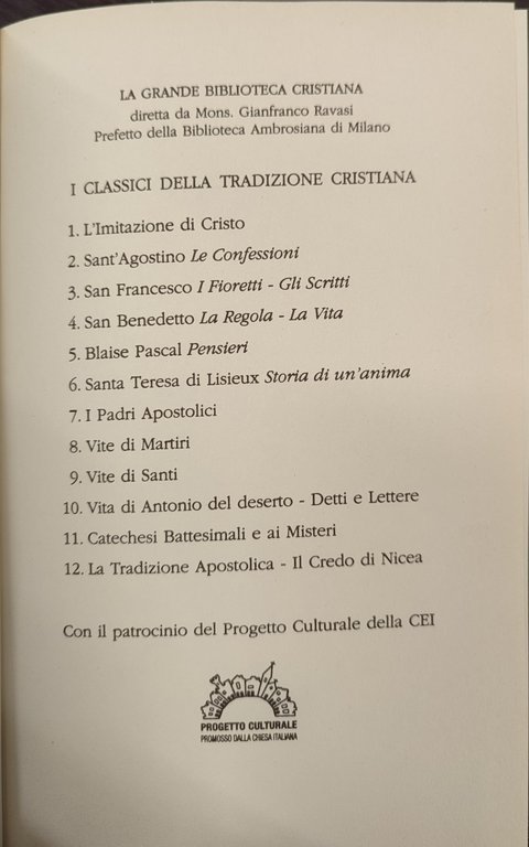 I classici della tradizione italiana. 12 volumi.