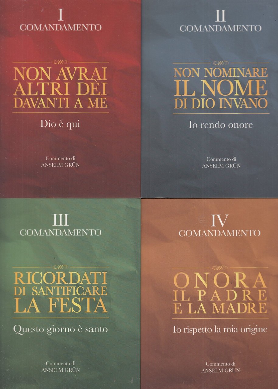 I dieci comandamenti.