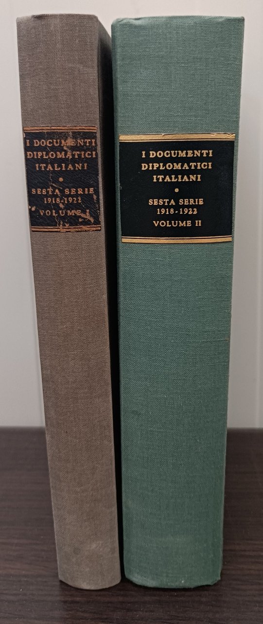 I Documenti Diplomatici Italiani. SESTA SERIE.1918-1922. 2 Volumi