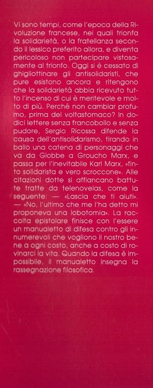 I pericoli della solidarietà