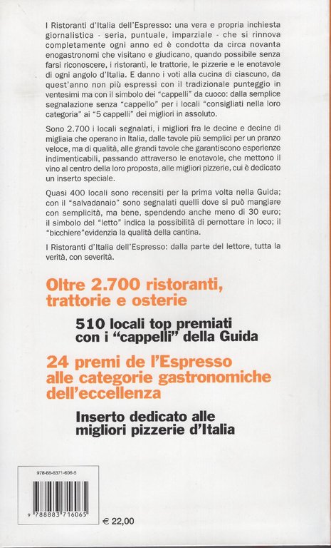 I ristoranti d'Italia 2017 La guida del l'Espresso