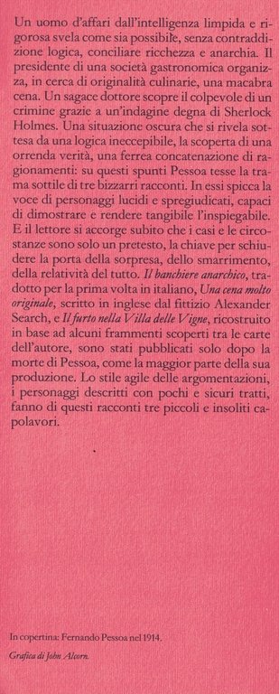 Il banchiere anarchico e altri racconti