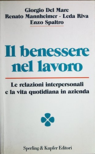 Il benessere nel lavoro