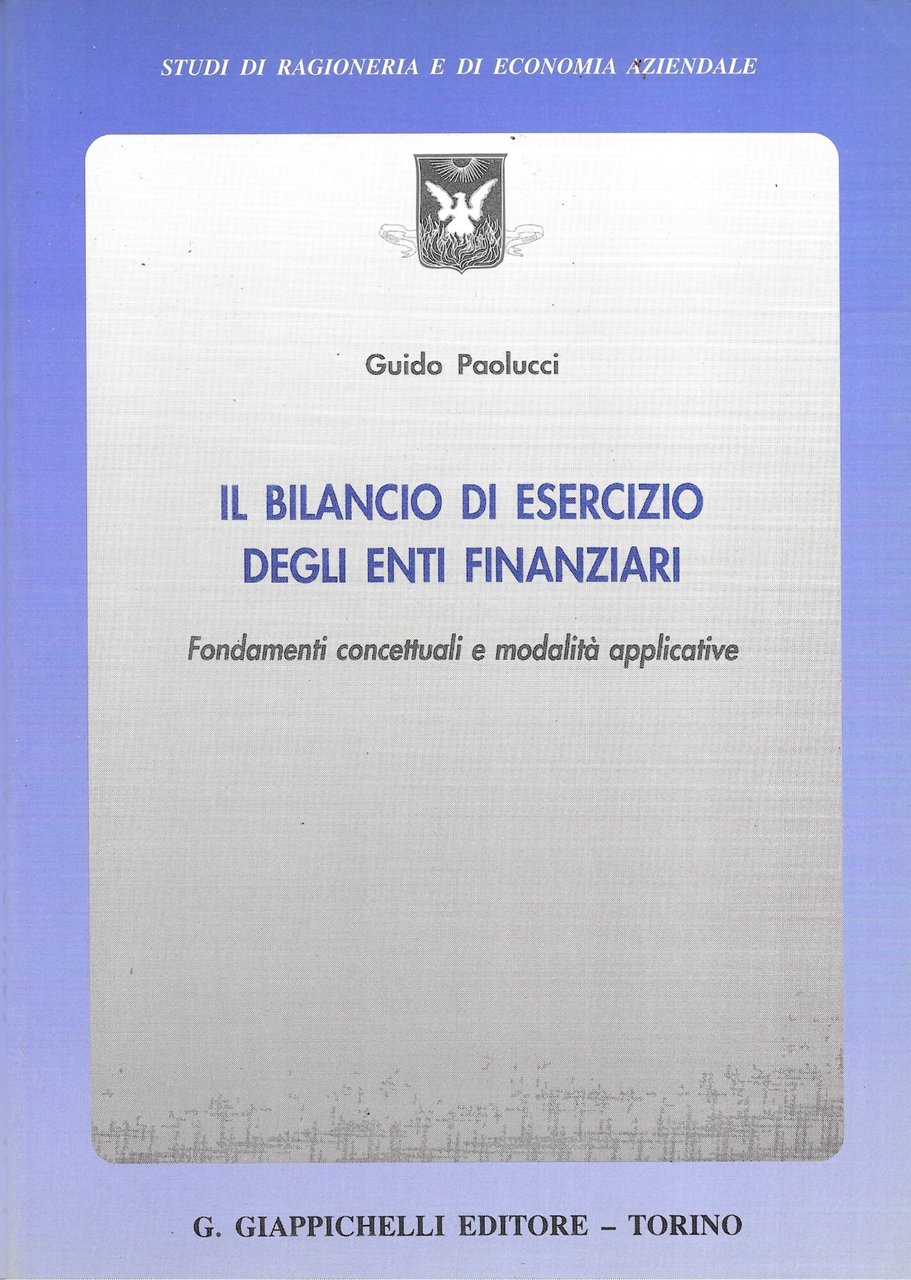 IL BILANCIO DI ESERCIZIO DEGLI ENTI FINANZIARI | Immagine principale
