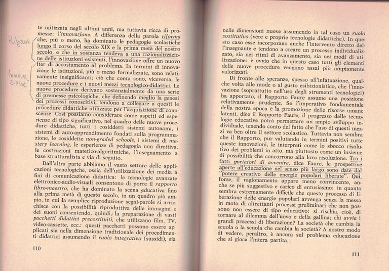 Il capitale invisibile. L'epoca dei grandi confronti. 1975-76: rapporti sull'educazione