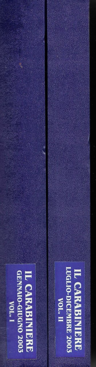 IL CARABINIERE - Annata completa rilegata Anno 2003 - Due … | Immagine principale