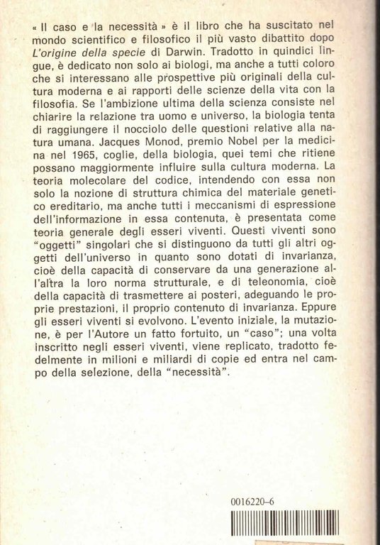 IL CASO E LA NECESSITA'