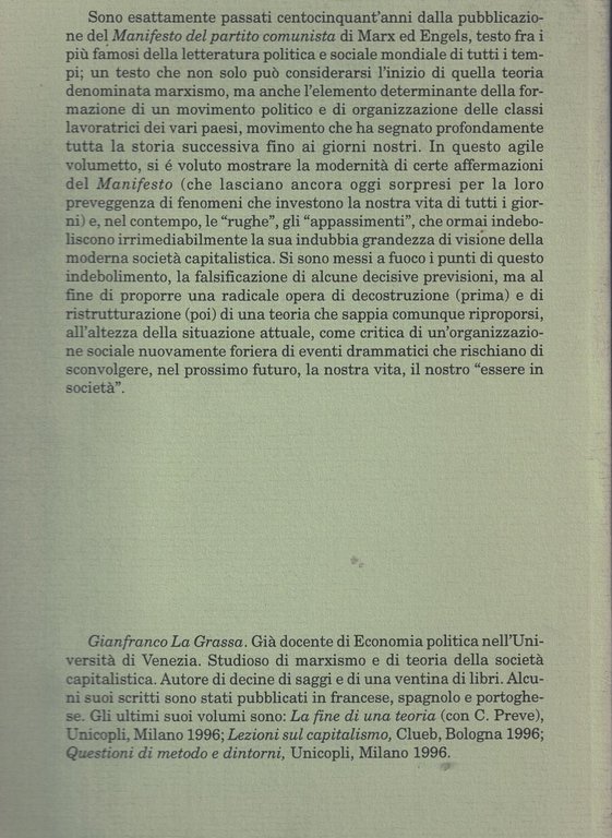 Il comunismo fallibile a 150 anni dal "manifesto"