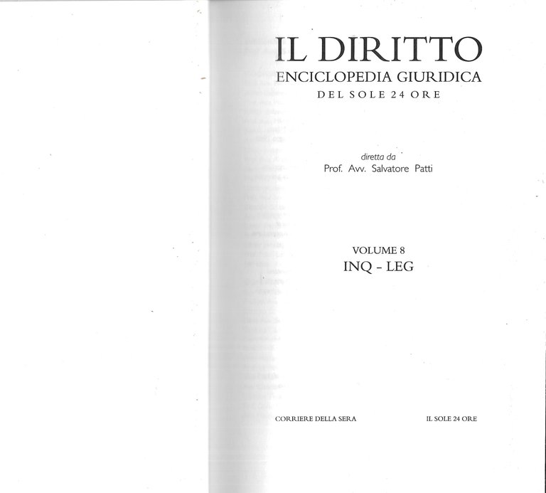 IL DIRITTO - Enciclopedia giuridica del Sole 24 ore -