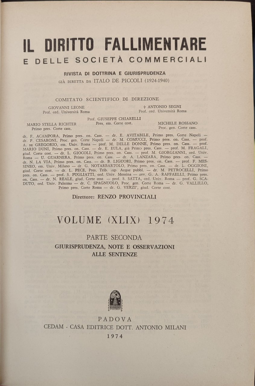 Il diritto fallimentare e delle società commerciali. Rivista di dottrina …