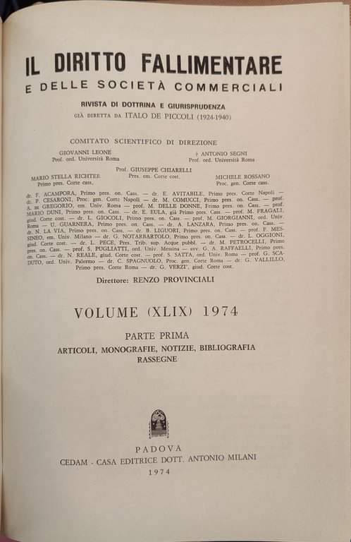 Il diritto fallimentare e delle società commerciali. Rivista di dottrina …