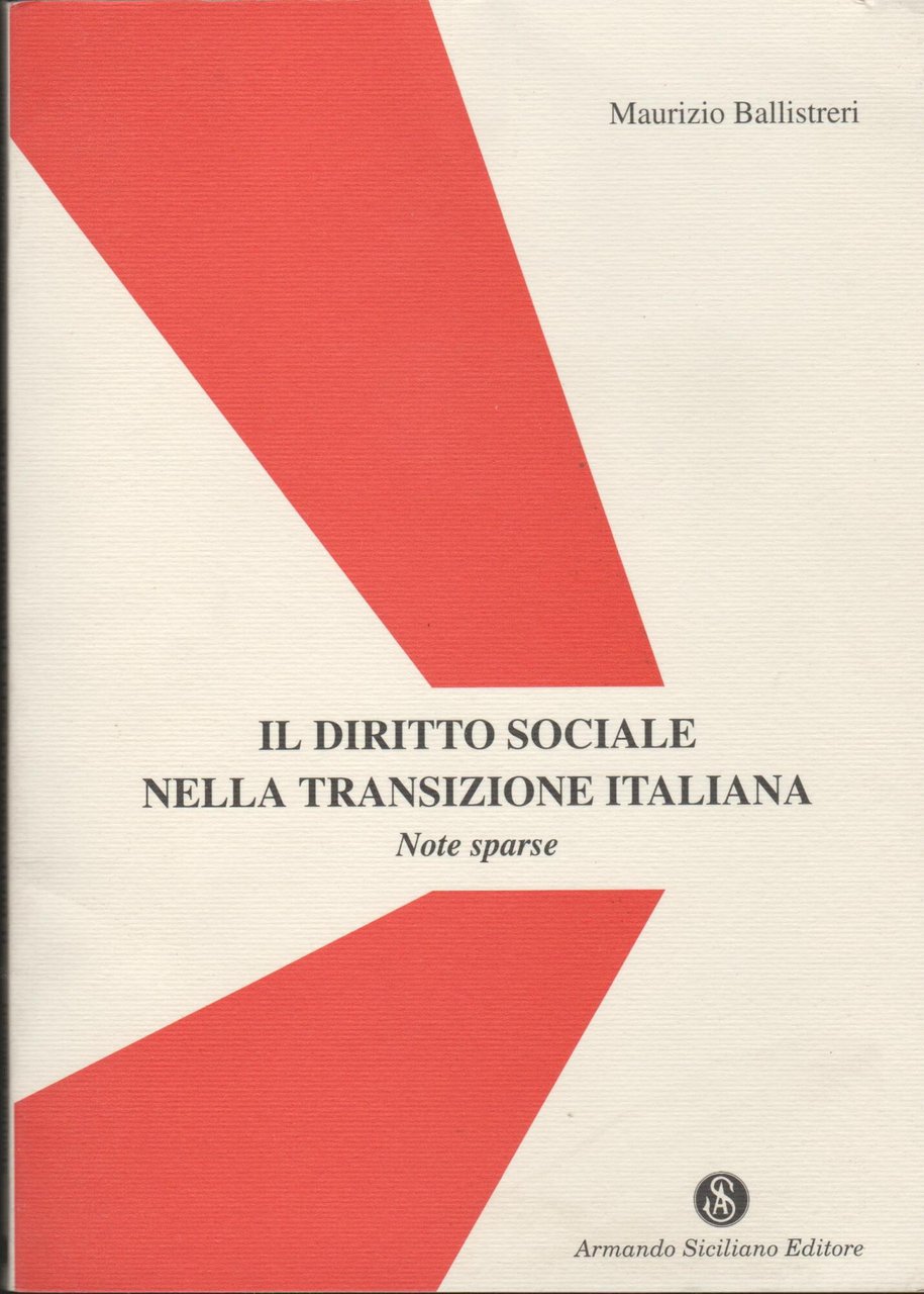 Il diritto sociale nella transizione italiana