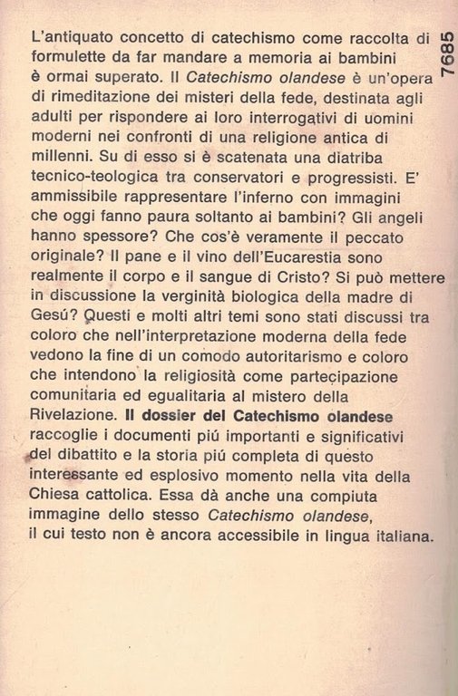 IL DOSSIER DEL CATECHISMO OLANDESE