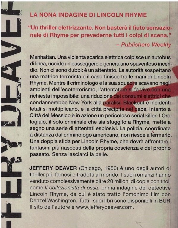Il filo che brucia: La nona indagine di Lincoln Rhyme | Immagine Gallery 2