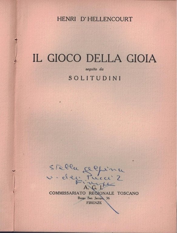IL GIOCO DELLA GIOIA