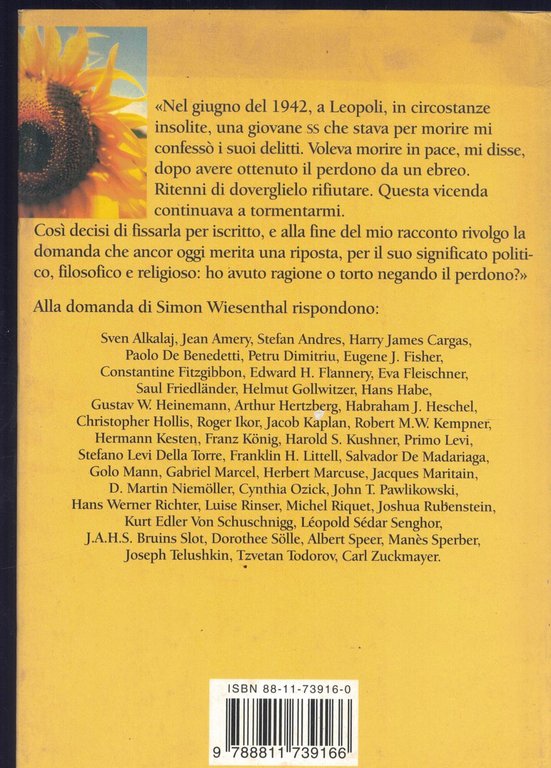 Il girasole. I limiti del perdono