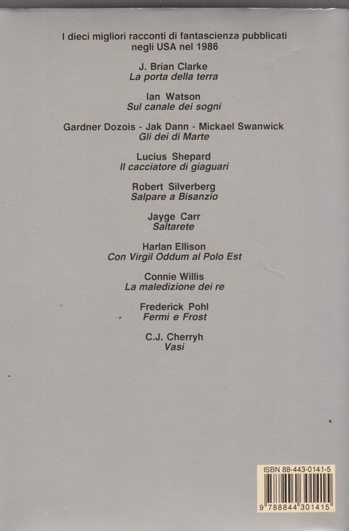 IL MEGLIO DELLA FANTASCIENZA. 1986.