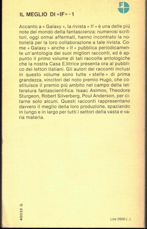 Il meglio di IF. N. 1.