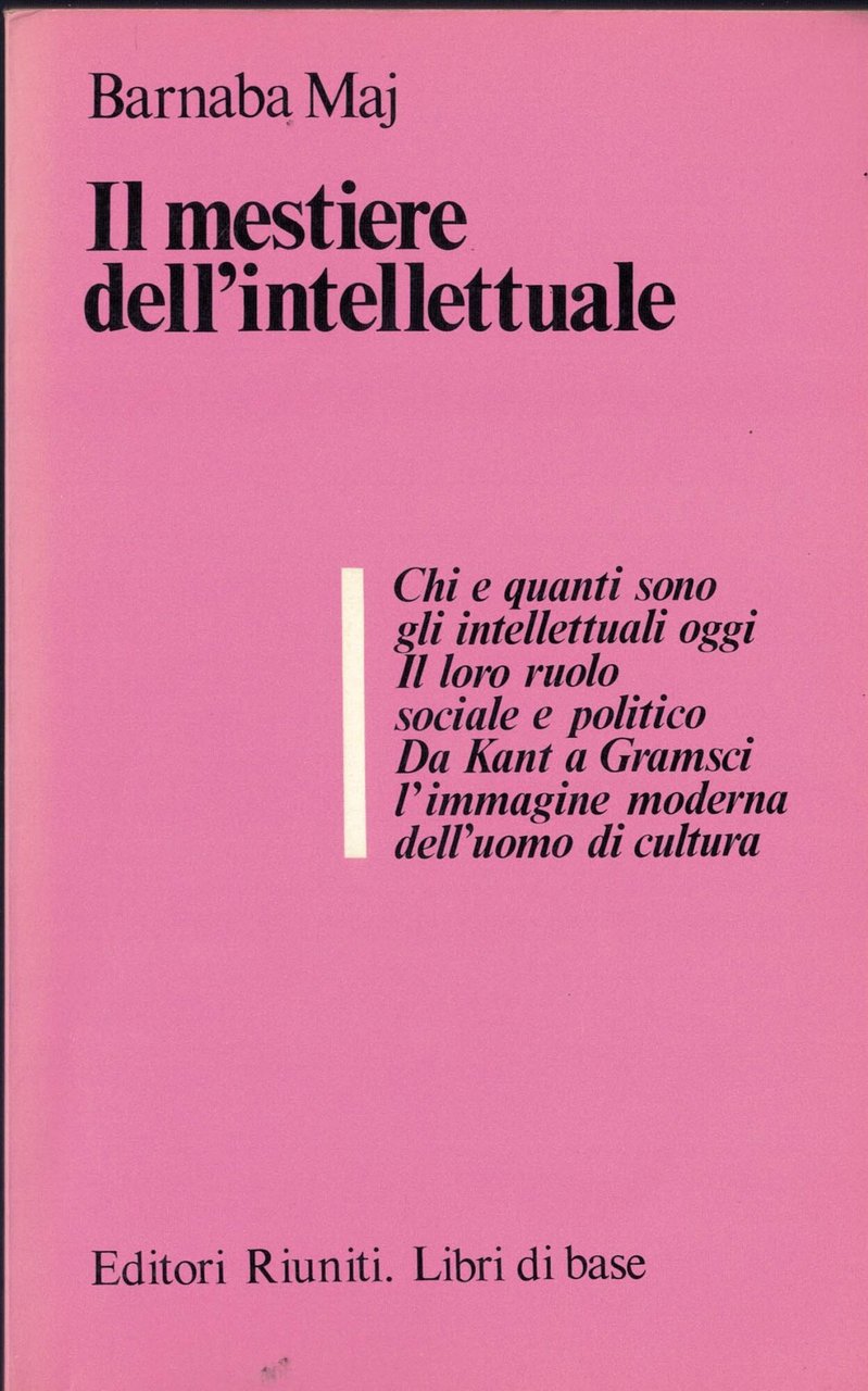 Il mestiere dell'intellettuale