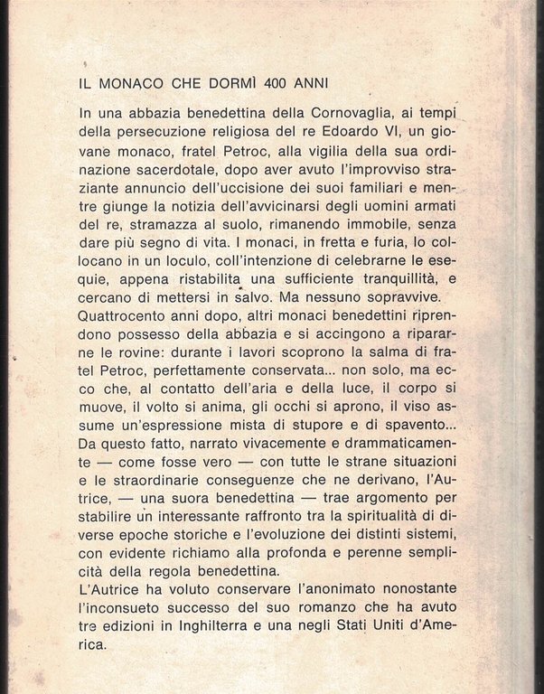 Il monaco che dormì 400 anni