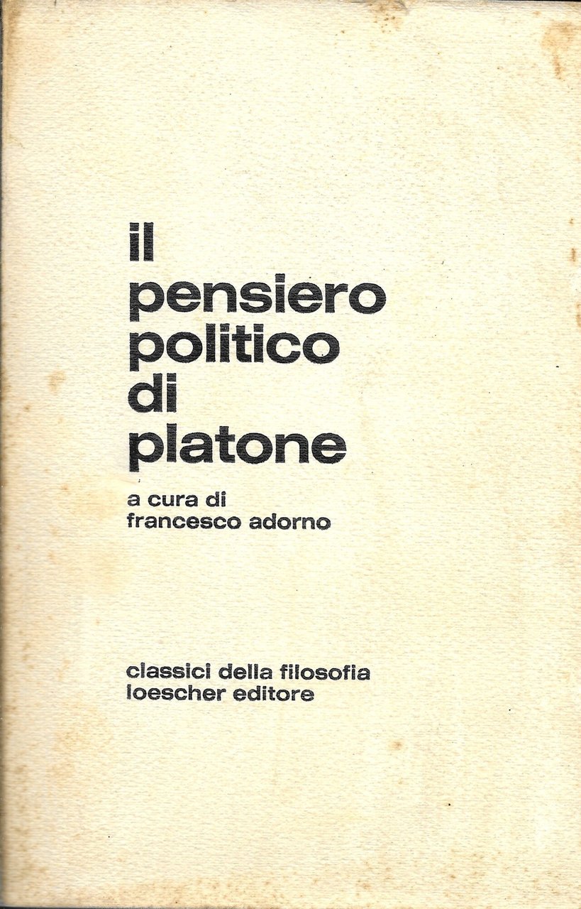 il pensiero politico di Platone