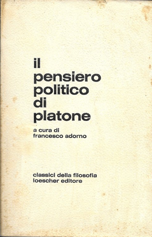 il pensiero politico di Platone