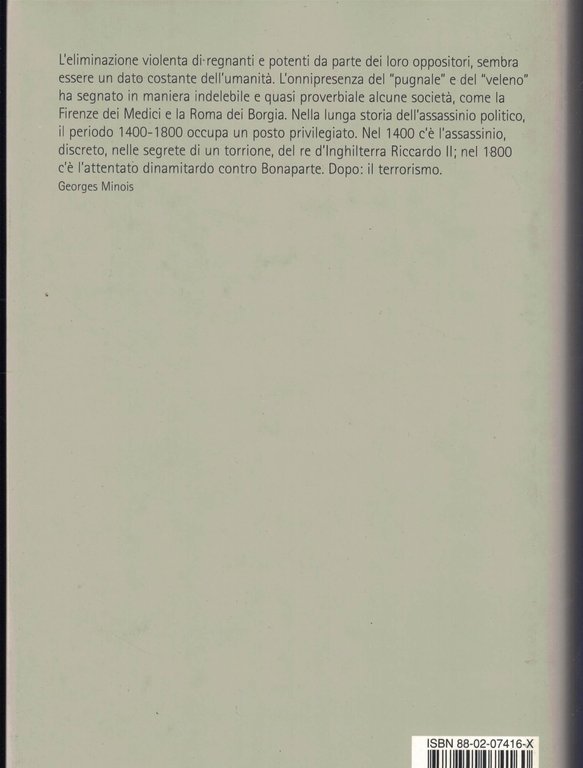 Il pugnale e il veleno. L'assassinio politico in Europa (1400-1800)